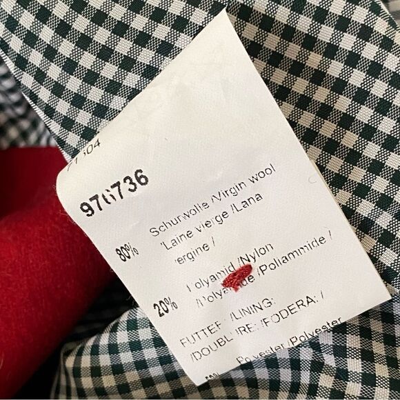 Angermaier Munchen Red Wine Oktoberfest Drindl Wool Jacket Sz EU 44 or US 14 NWT - Picture 9 of 11